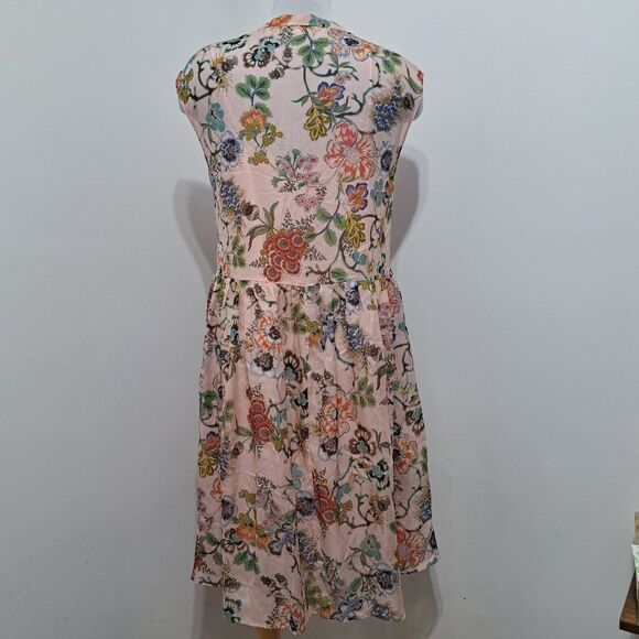 Marisfrolg Floral Print Sleeveless Silk Blend Dress Size 38 EUR US 8 Multi-color - Picture 15 of 16